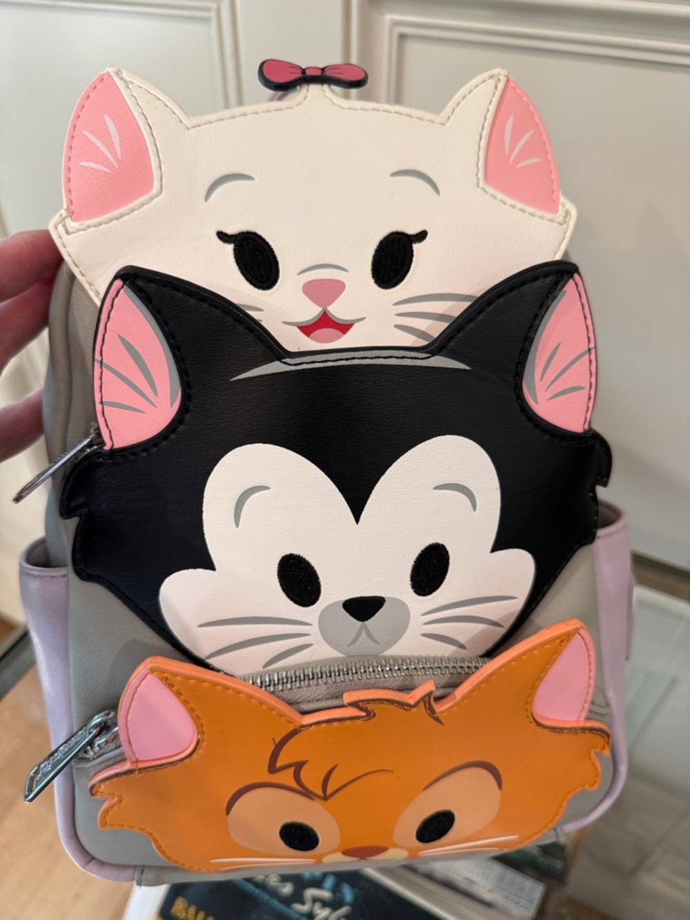 Loungefly Disney Parks CATS Aristocats Graphic Mini Backpack Marie Figaro Oliver